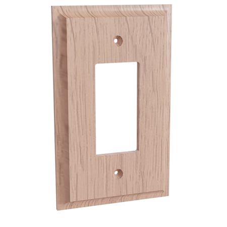 Designs Of Distinction Single Levington Switch Plate - Quarter Sawn Red Oak 01450003QS1